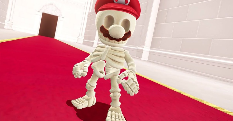 Illustration for article titled I Farmed 9999 Coins So My Son Could Have The Stupid Skeleton Outfit From Super Mario Odyssey